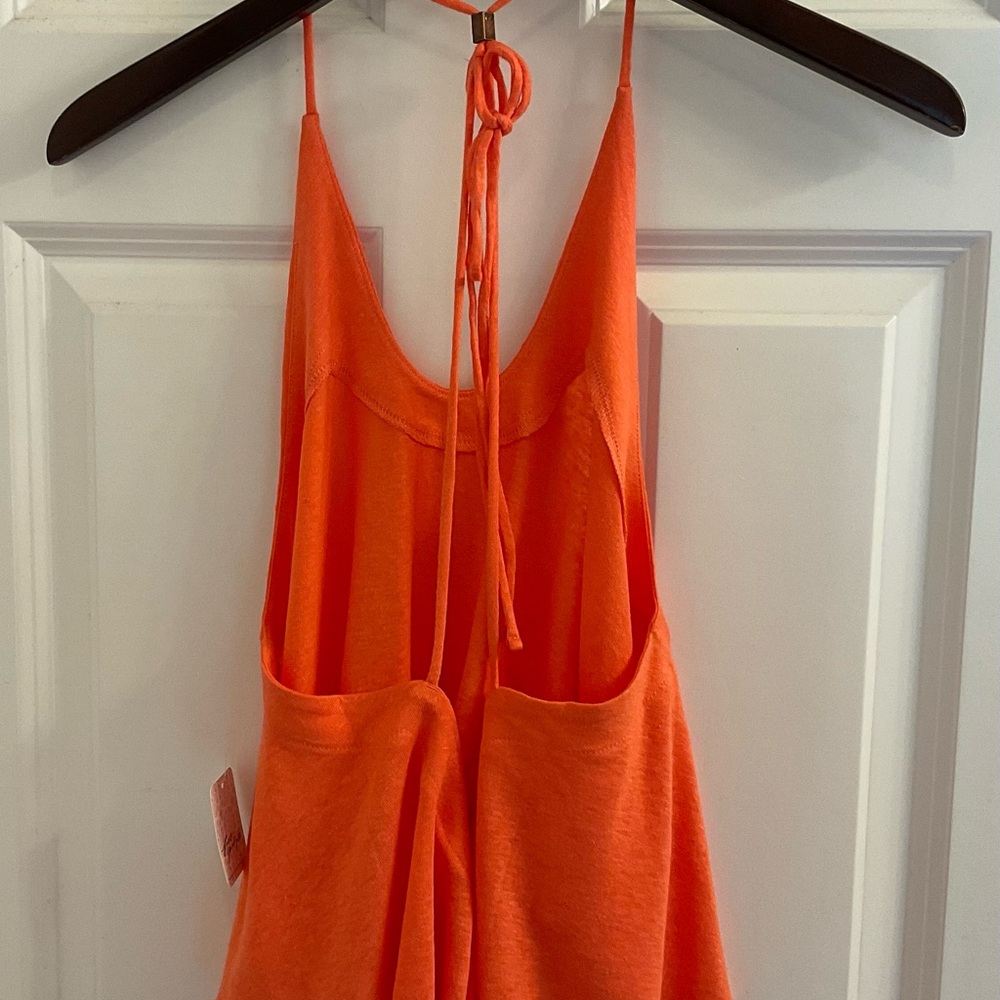 Free People Long Weekend Halter Top - NWT - Medium - Watermelon - Picture 11 of 15